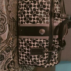 Coach Black and White Patterned Women's Bag vintage